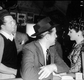 Billy durante el rodaje de "D�as sin huella", la primera pel�cula americana que abord� en serio el tema del alcoholismo.