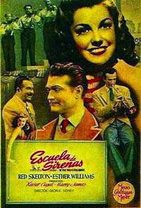 Uno de sus primeros musicales: "Escuela de sirenas", un veh�culo acu�tico para el lucimiento del cuerpo y las piruetas de Esther Williams.