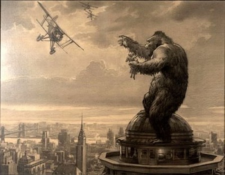 Imagen promocional emblem&aacute;tica del 'King Kong' de 1933