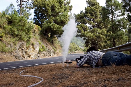 Chris Cannucciari trabajando en la secci&oacute;n La Palma rueda
