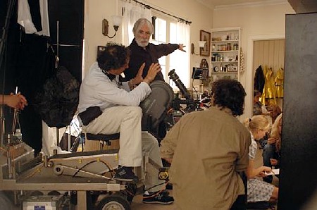 Michael Haneke en el rodaje de 'Funny Games US'