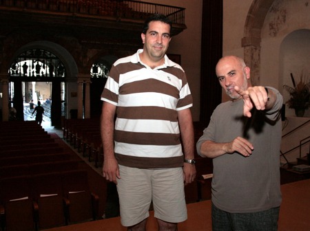 Antonio Meliveo con el autor del art&iacute;culo, Juan Francisco &Aacute;lvarez