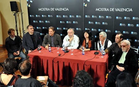 Rueda de prensa con los amigos de Berlanga