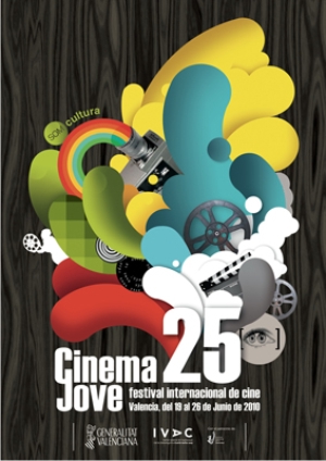 Cartel del 25 aniversario de Cinema Jove