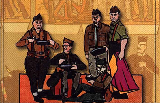 En un elaborado plano secuencia inicial, en el que un recorrido por las trincheras republicanas deja a las claras la penuria de la tropa y las carencias de la intendencia En un elaborado plano secuencia inicial, en el que un recorrido por las trincheras republicanas deja a las claras la penuria de la tropa y las carencias de la intendencia