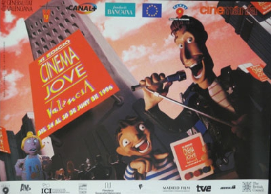 Cartel de Cinema Jove 1996, último con diseño de Pablo Llorens