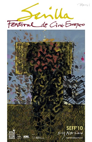 Cartel del VII Festival de Cine Europeo de Sevilla, diseñado por Peter Greenaway