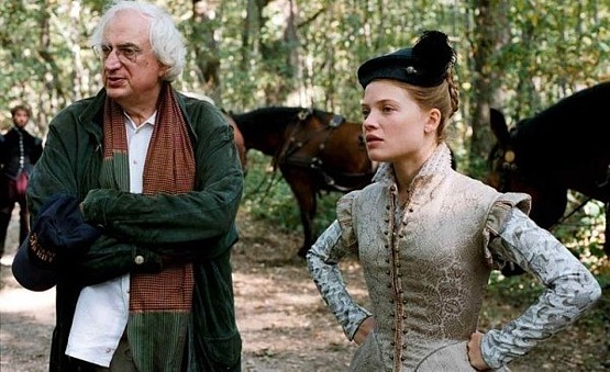 Bertrand Tavernier dirigiendo La princesa de Montpensier (La princesse de Montpensier, 2010)