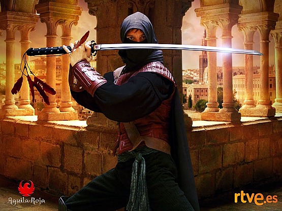 Bajo la apariencia de un sencillo maestro de escuela, Gonzalo de Montalvo, viudo y con un hijo, oculta la personalidad de Águila Roja aguila-roja-3