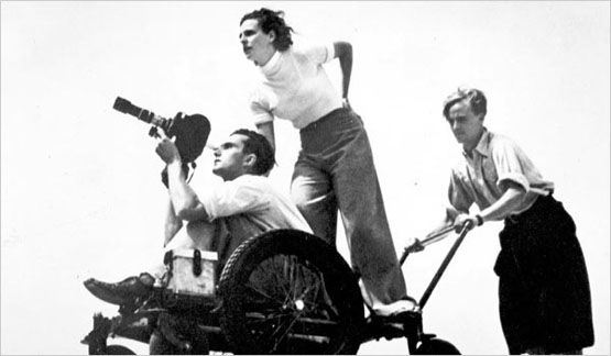 Leni-Riefenstahl-filmando