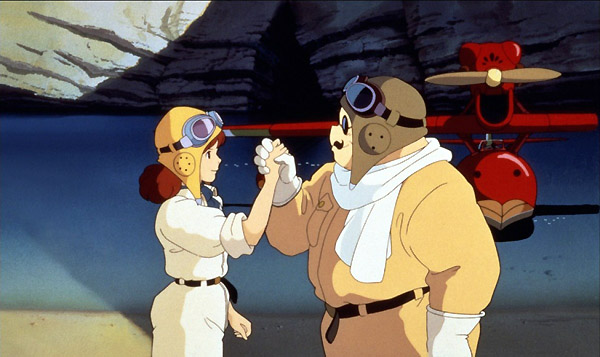 La película cuenta con unos personajes centrales, y secundarios, magníficos. Reflejados, delimitados todos ellos de manera perfecta: Porco, Fio, Gina, los piratas, Piccolo, las tres abuelas, Ferrari porco-rosso-13