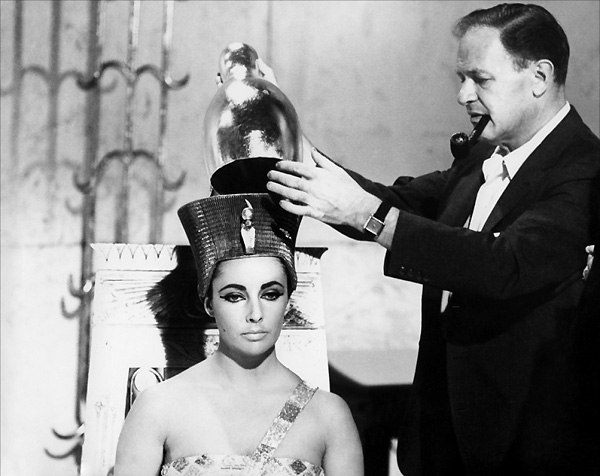 Mankiewicz dirigiendo 'Cleopatra' cleopatra