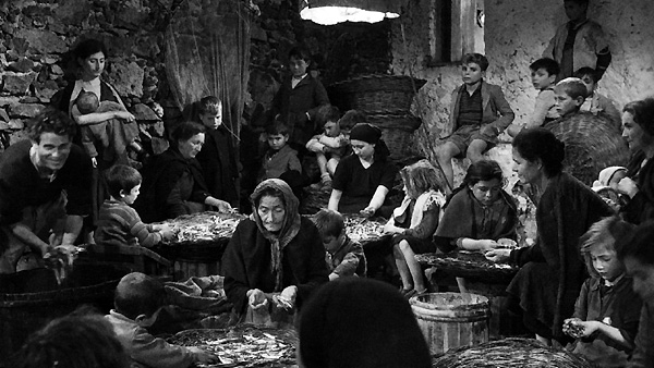 El recurso de la voz en off afianza la narratividad del filme, ya que en buena medida sustituye al narrador extradiegético en 3ª persona, tradicional en la narrativa decimonónica. Sin embargo, en La terra trema la voz en off no es neutral la terra trema-2