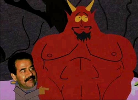Sadam Hussein en 'South Park' Sadam Hussein en 'South Park'