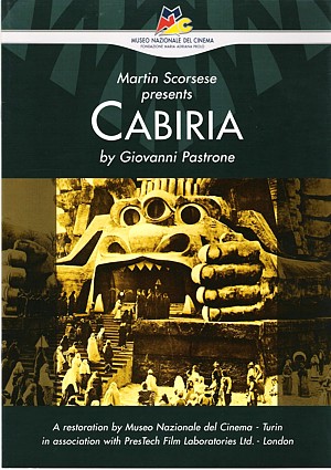 Folleto de Scorsese sobre Cabiria, de Giovani Pastrone