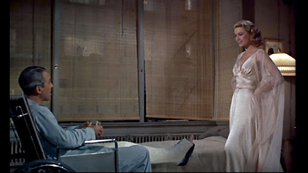 En La ventana indiscreta (1954), Grace Kelly, en palabras de Donald Spoto, «satisface muchas fantasías, ofreciendo al mismo tiempo amor y lealtad, belleza e inteligencia» grace-kelly-ventana